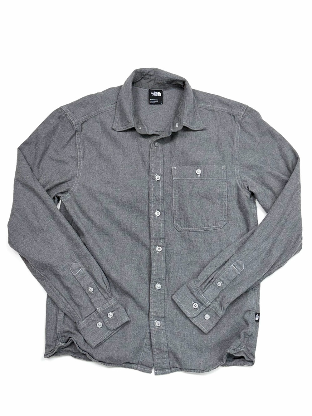 The North Face Men’s Small Gray Long Sleeve Button Up Shirt